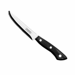 Jumbo Trigger Polywood Rounded Steak Knife Black 2.9cm [1.1"]