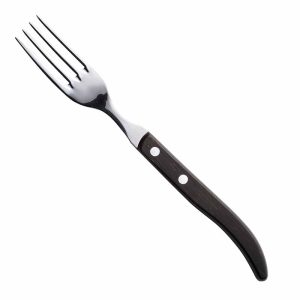 French Style Polywood Steak Fork Dark Brown 22cm [8.7"]
