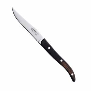 French Style Polywood Steak Knife Dark Brown 1.8cm [0.7"]