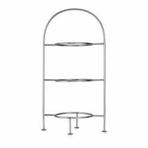 3-Tier Cake Stand Chrome 27.5cm [10.8"]