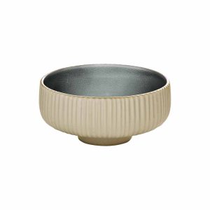 Nara Grey Relief Dip Dish 16cm [6.3"]