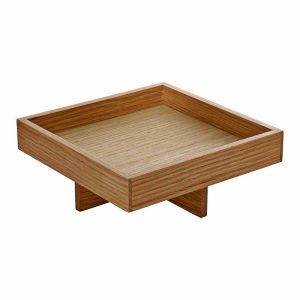 Ananti Square Box Oak (4cm Stand) 18cm [7.1"]